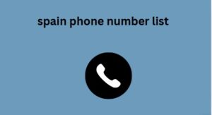 spain phone number list