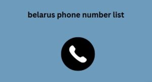 belarus phone number list