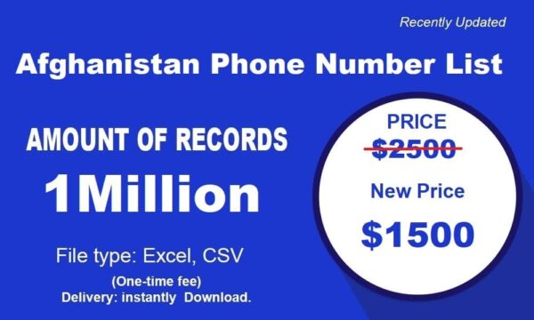 500K  Afghanistan Phone List