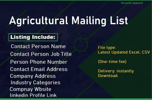 Agricultural Mailing List