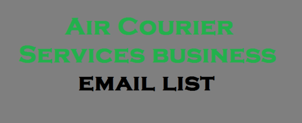 Air Courier Services business Business Email Database