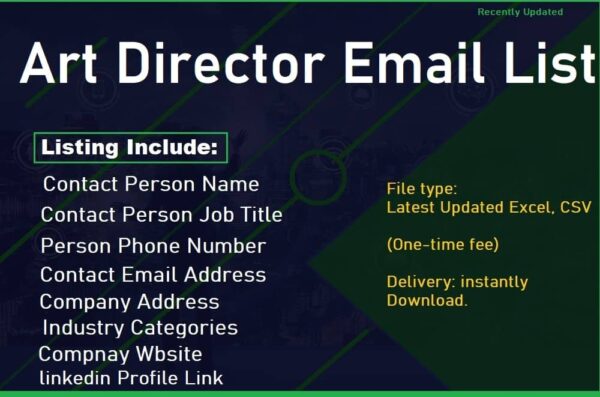 Art Director Business Email Database