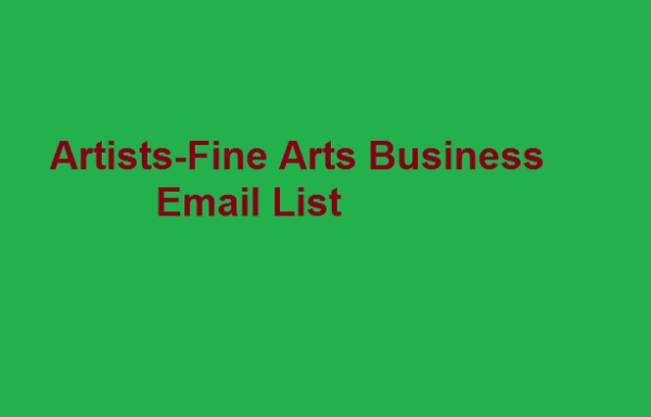 Artists Fine Arts business Business Email Database