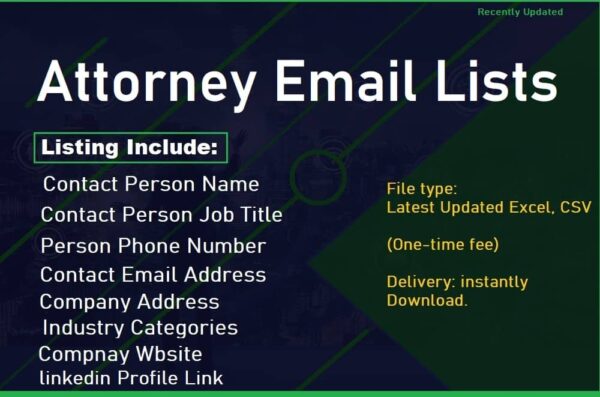 Attorney Business Email Database