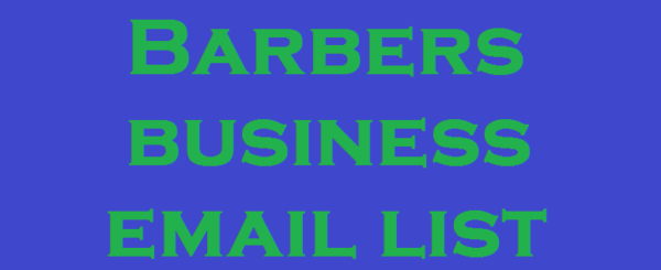 Barbers business Business Email Database