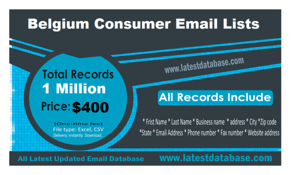 Belgium Consumer Business Email Databases