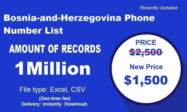 Bosnia and Herzegovina Phone List 3 Million