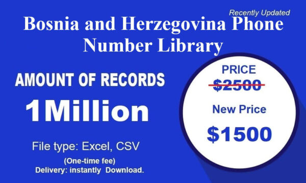 Bosnia and Herzegovina Phone List 1 Million