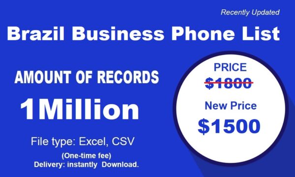 200K  Brazil Business Phone List