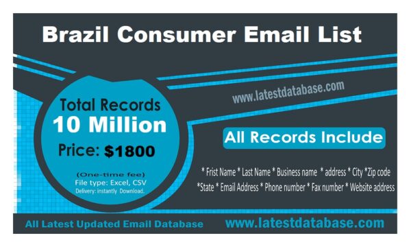 Brazil Consumer Business Email Database