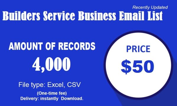 Builders Service Business Business Email Database