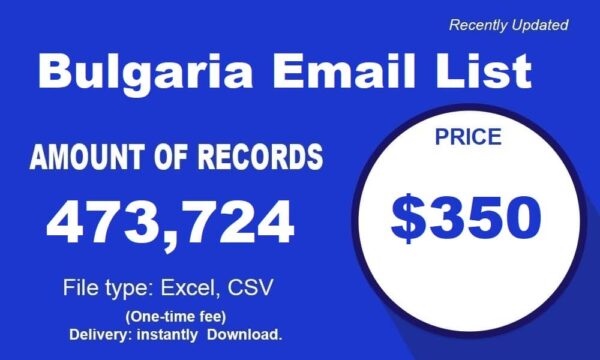 Bulgaria Consumer Business Email Database