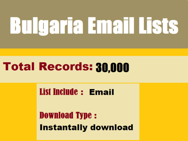 Bulgaria Business Email Databases