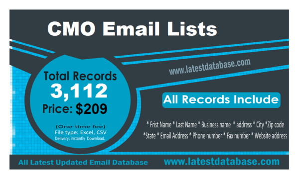 CMO Business Email Databases