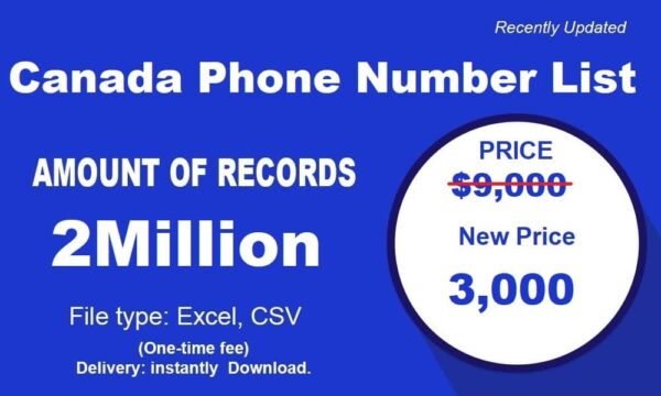 Canada Phone List 3 Million