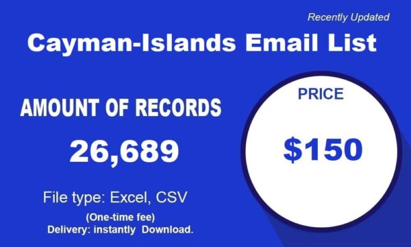 Cayman-Islands Consumer Business Email Database