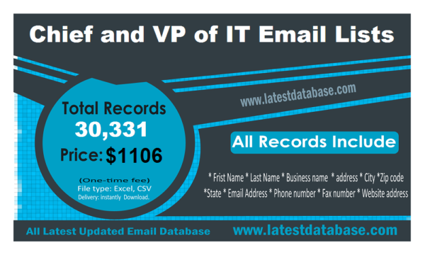 Chief and VP of IT Business Email Databases