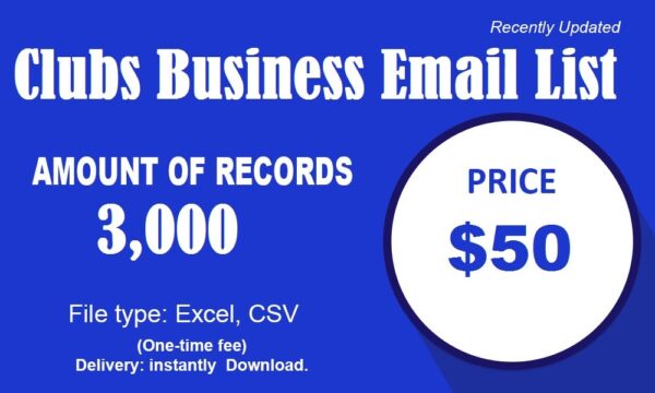 Clubs Business Business Email Database