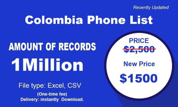 200K  Colombia Phone List