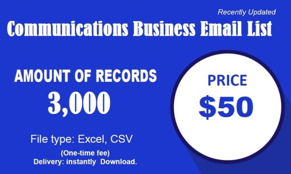 Communications Business Business Email Database