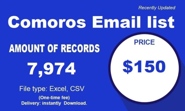 Comoros Business Email Database