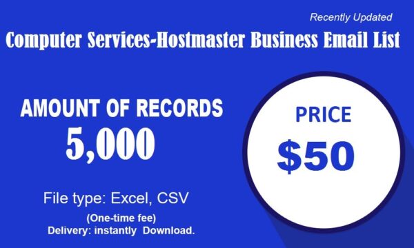 Computer services-hostmaster Business Business Email Database