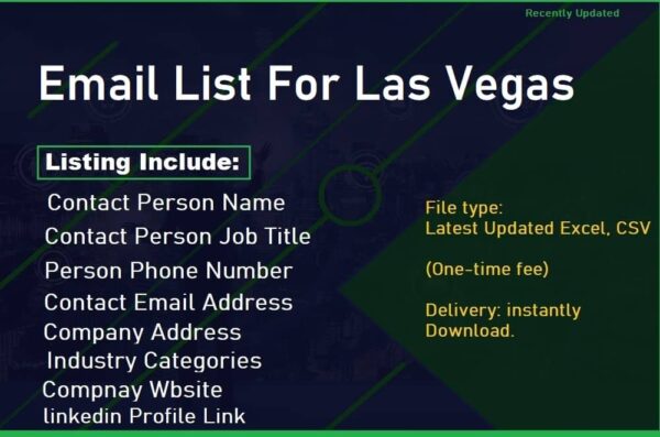 Business Email Database For Las Vegas