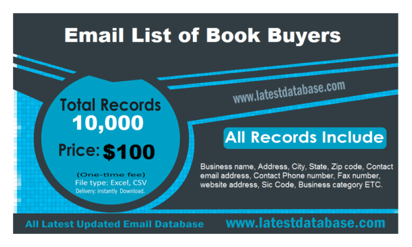 Business Email Database of Book Buyers