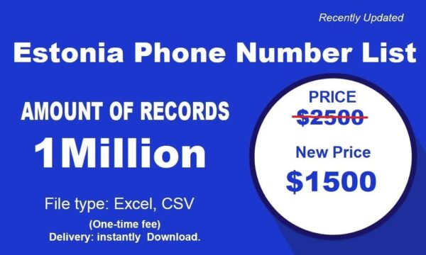 500K Test  Estonia Phone List