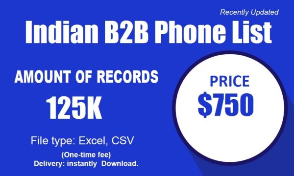 Indian B2B Phone List