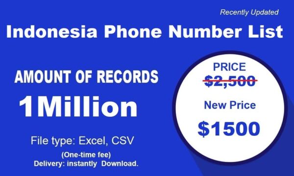 1 Million Full  Indonesia Phone List