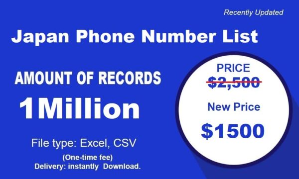 1 Million Full  Japan Phone List