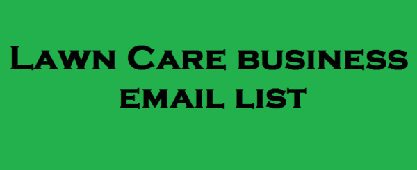 Lawn Care business Business Email Database