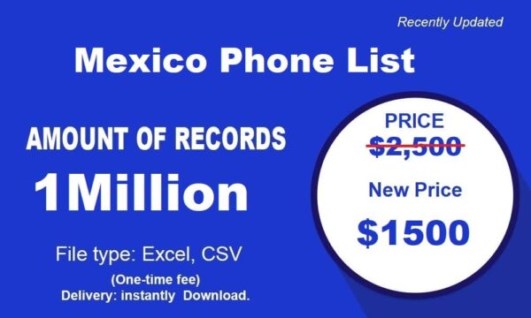 1 Million Full  Mexico Phone List