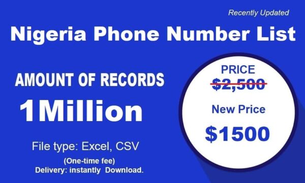 500K Test  Nigeria Phone List