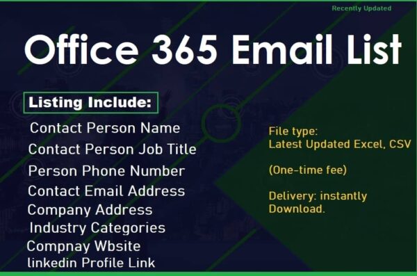 Office 365 Business Email Database 5 Million