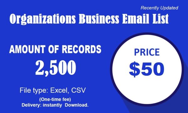 Organizations Business Business Email Database