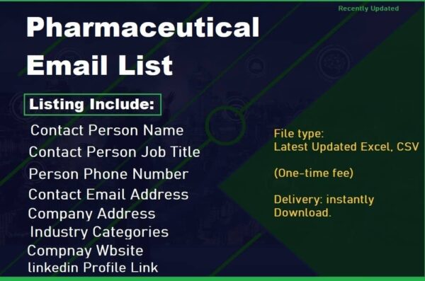 Pharmaceutical Business Email Database