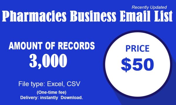 Pharmacies business Business Email Database