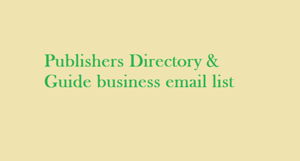 Publishers-Directory & Guide business Business Email Database