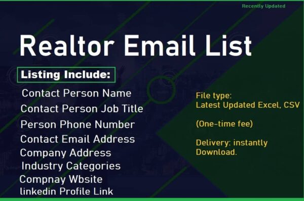 Realtor Business Email Database