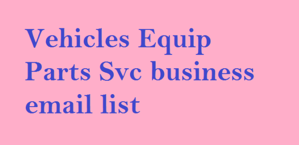 Recreational Vehicles Business Business Email Database