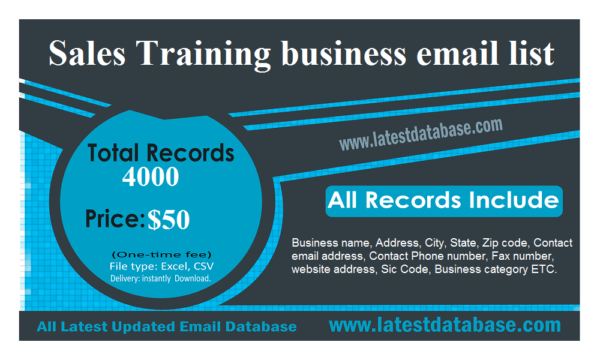 Sales Training business Business Email Database