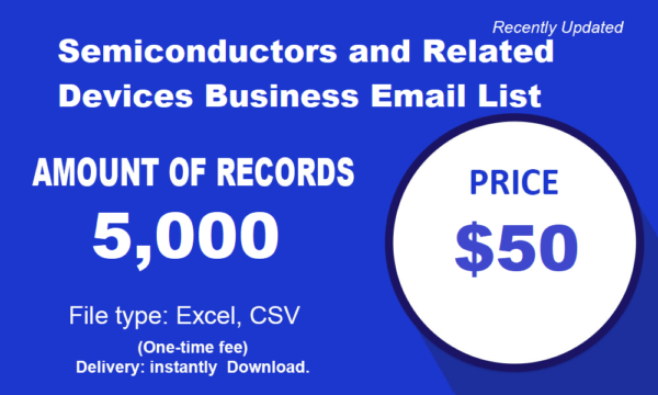 Semiconductors and Related Devices Business Business Email Database