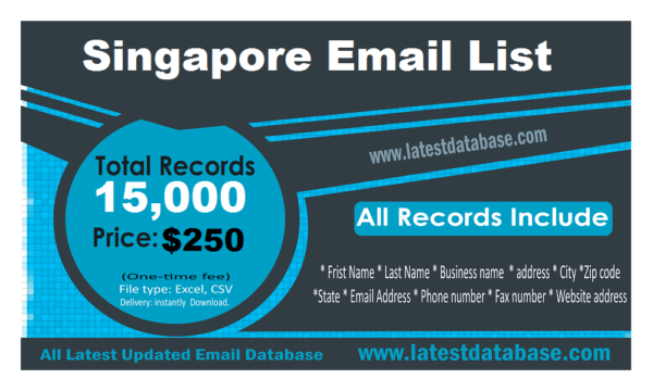 Singapore Business Business Email Database List