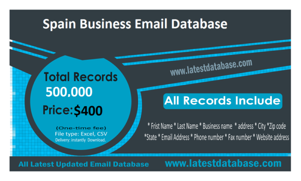 Spain Business Business Email Database