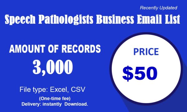 Speech Pathologists Business Business Email Database