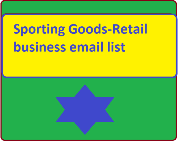 Sporting Goods-Retail business Business Email Database