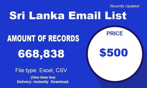 Sri Lanka Consumer Business Email Database