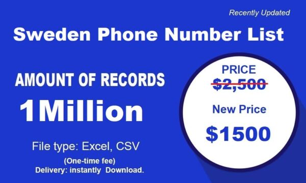 1 Million Full  Sweden Phone List